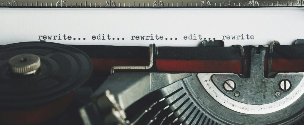 rewrite edit text on a typewriter